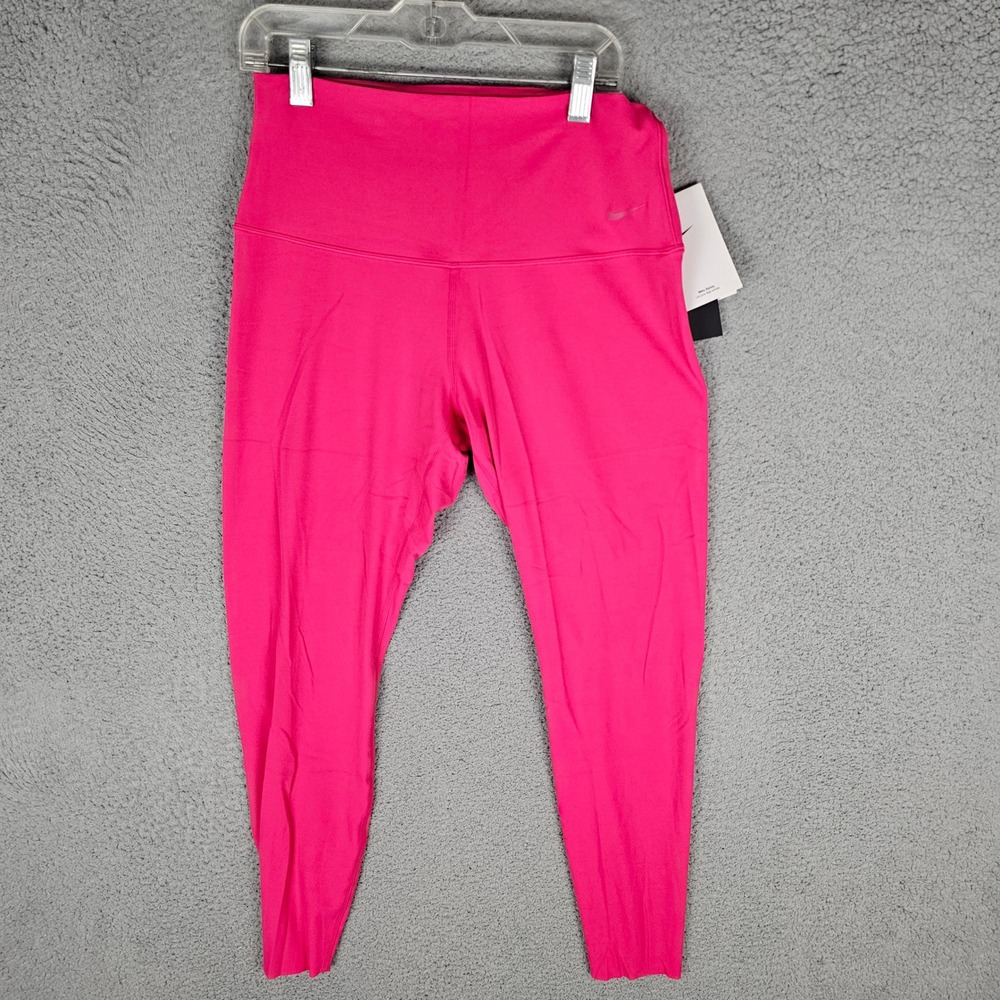 Nike Leggings Womens M Pink Zenvy Gentle Support High Rise 7/8 DQ6015-666